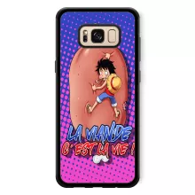 Coque Téléphone Portable Monkey D Luffy « La Viande c'est la Vie - Giga Gigot édition ! » – Parodie One Piece