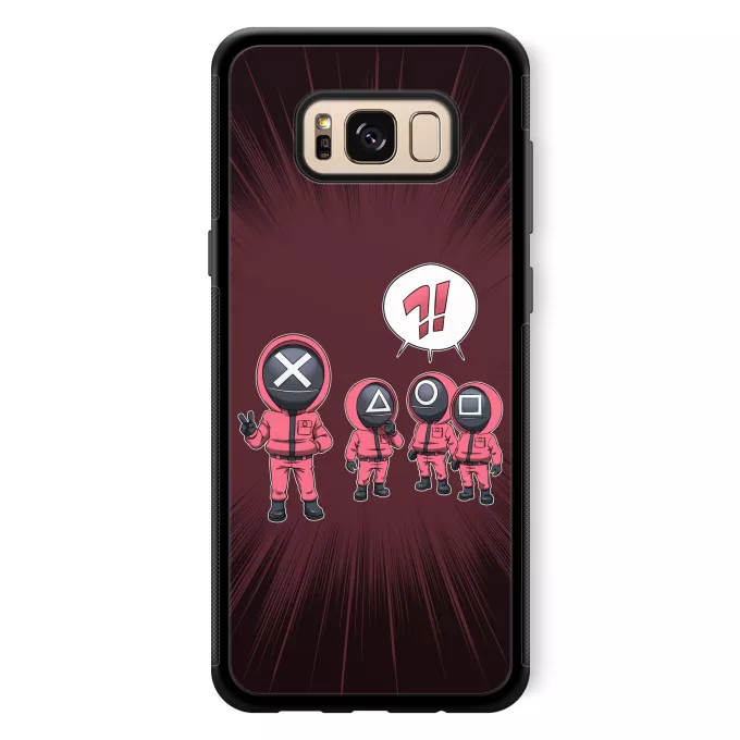 Coque pour téléphone portable Samsung Galaxy S8+ Parodie Squid Game Squid Gamer - Squid Game Pink Soldiers
