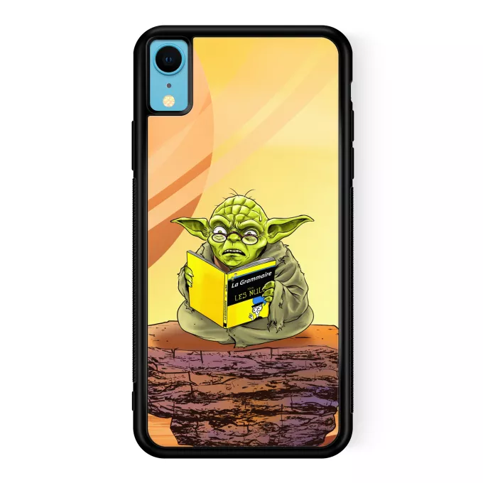 Coque pour téléphone portable iPhone XR Parodie Star Wars En grammaire, un zéro, il est... :) - Yoda