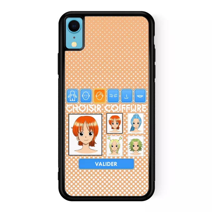 Coque pour téléphone portable iPhone XR Parodie One Piece Générateur de personnages :) - Nami, Vivi