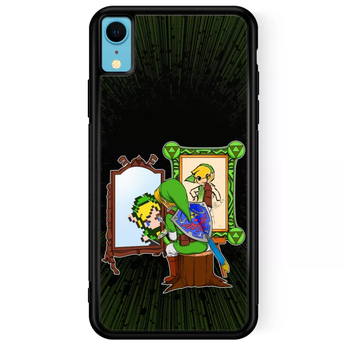 Estojo iPhone XR Paródia Zelda Link - Norman Rockwell style