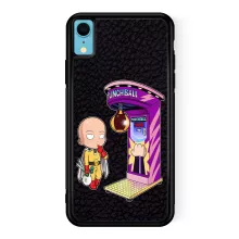 iPhone XR mobiltelefonsskydd (Svart) - One-Punch Man parodi - Saitama - Saitama (Tryckt i Frankrike)