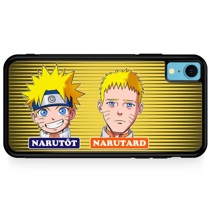 Coque pour téléphone portable iPhone XR Parodie Naruto Narutôt... Narutard !