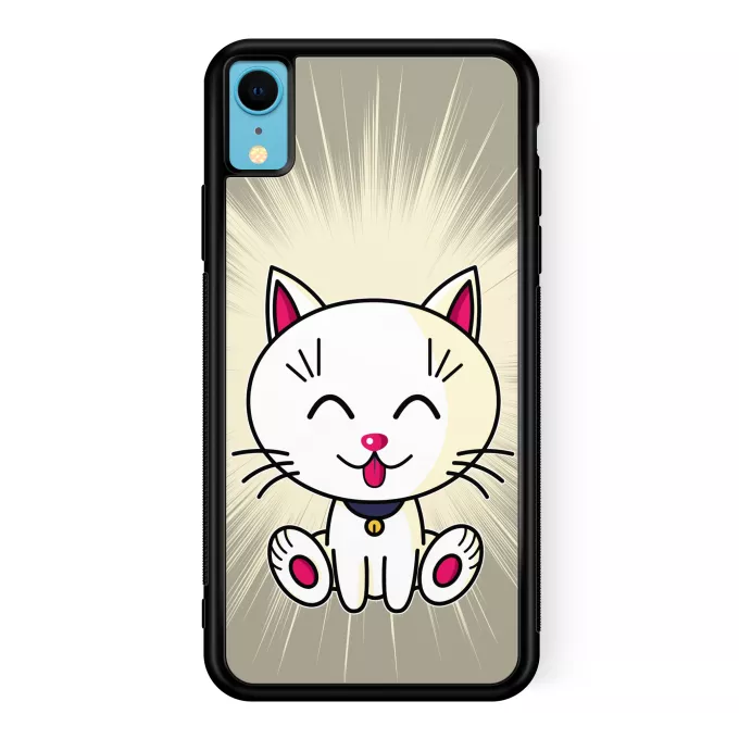 Coque pour téléphone portable iPhone XR Parodie Kawaii Baby Cats Kawaii Baby Cat (blanc)