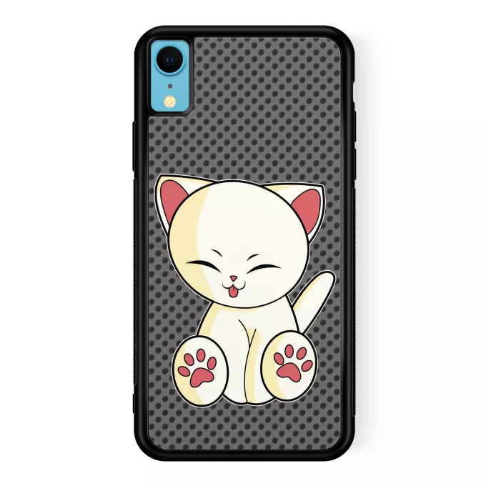 Coque pour téléphone portable iPhone XR Parodie Chatons Mignons Chaton Mignon Crème