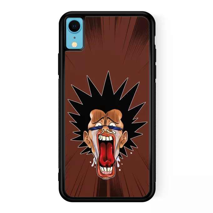 Coque pour téléphone portable iPhone XR Parodie Manga Design Grimaces Baka - Les Rois de la Grimace Vol.4