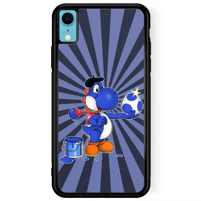 Custodia per iPhone XR Paoridia Yoshi Yoshi blu
