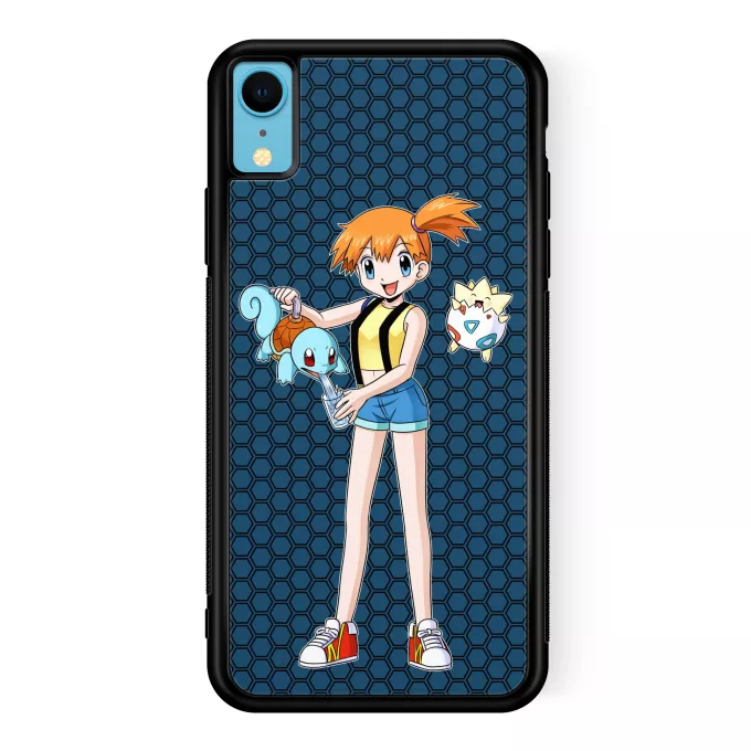 Fodral för iPhone XR Parodi Pokémon Togepi, Squirtle och Misty