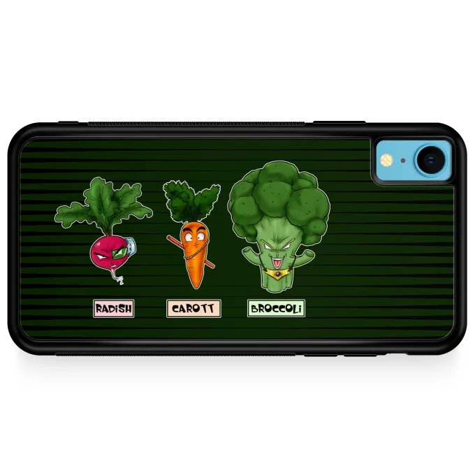 iPhone XR Phone Case Parody of Dragon Ball Z - DBZ Son Goku, Broly and Vegeta