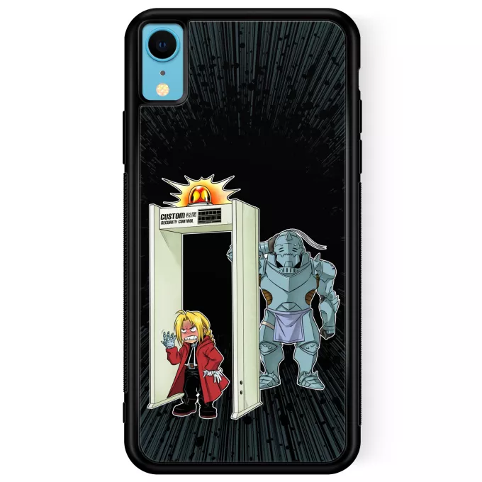 Fodral för iPhone XR Parodi Full Metal Alchemist - FMA Edward och Alphonse Elric - Edward Elric aka Ed, Alphonse Elric aka Al