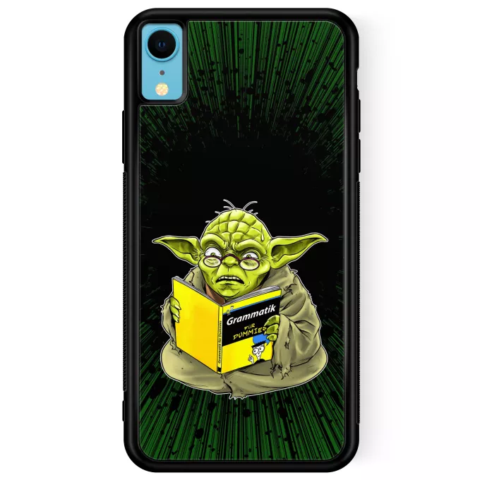 iPhone XR Handyhülle Parodie auf Star Wars Yoda - Grammatik für Dummies