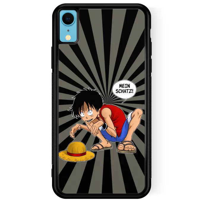 iPhone XR Handyhülle Parodie auf One Piece Ruffy Hak Versioni und Gollum