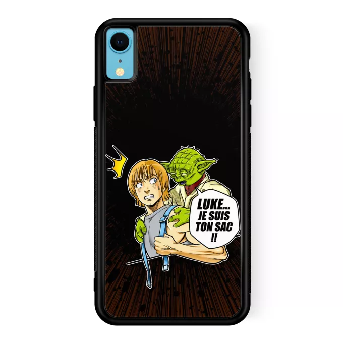 Coque pour téléphone portable iPhone XR Parodie Star Wars Luke... Je suis ton sac !! - Yoda, Luke Skywalker