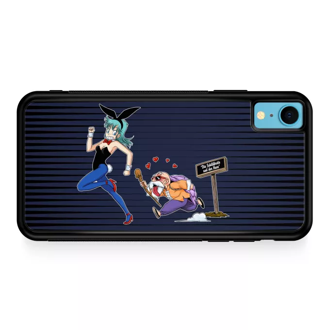 iPhone XR Handyhülle Parodie auf Dragon Ball Muten-Roshi und Bulma