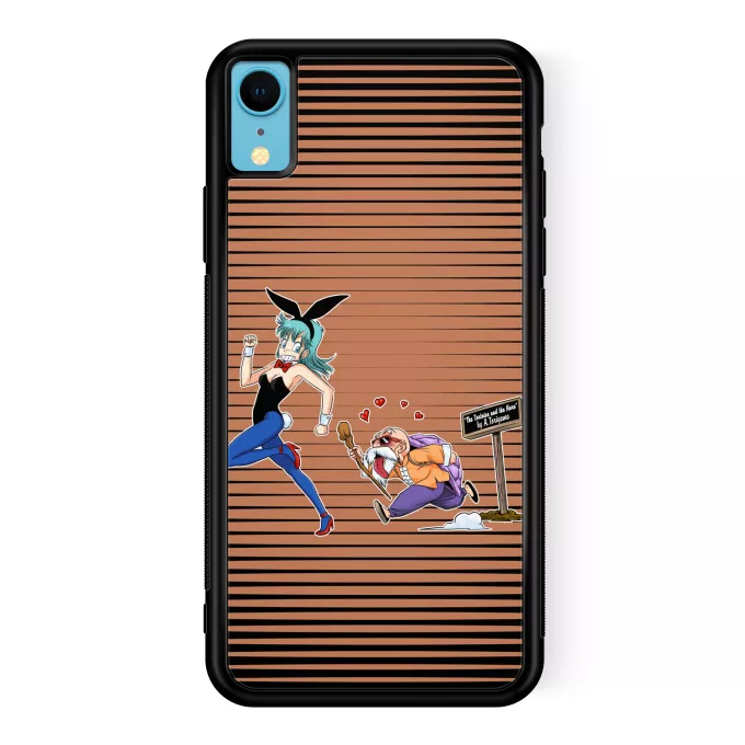 iPhone XR Phone Case Parody of Dragon Ball Master Roshi and Bulma