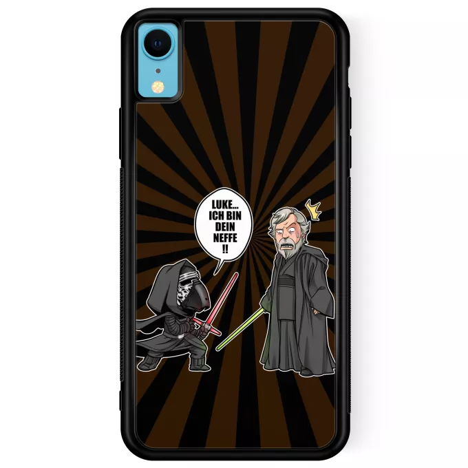 iPhone XR Handyhülle Parodie auf Star Wars Kylo Ren und Luke Skywalker