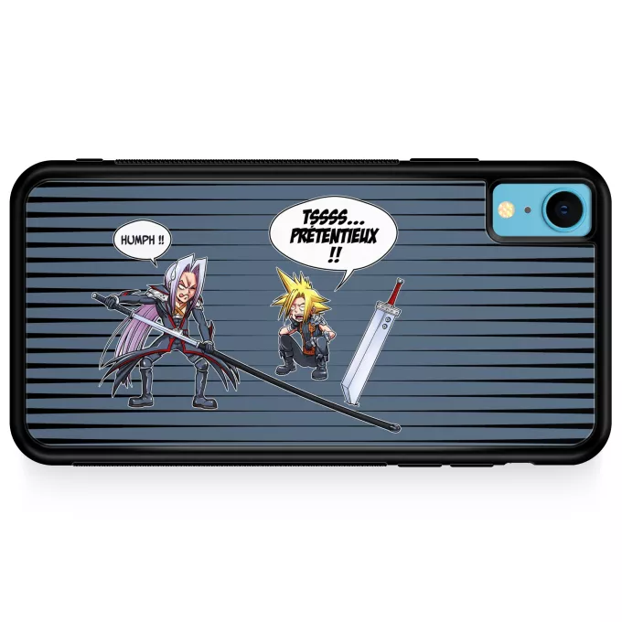 Coque pour téléphone portable iPhone XR Parodie Final Fantasy VII - FFVII Prétentieux !! - Clad, Sephiroth