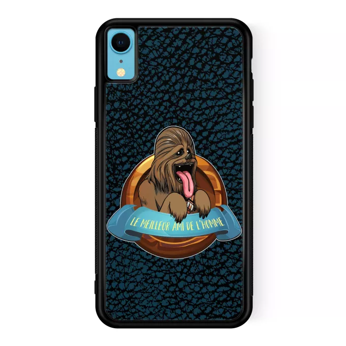 Coque pour téléphone portable iPhone XR Parodie Star Wars Le Meilleur Ami de l'Homme... - Chewbacca