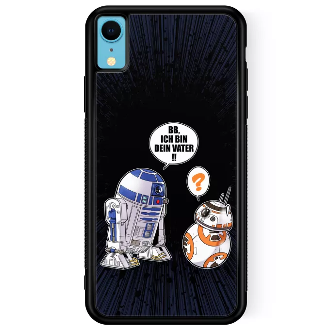 iPhone XR Handyhülle Parodie auf Star Wars R2-D2 und BB-8