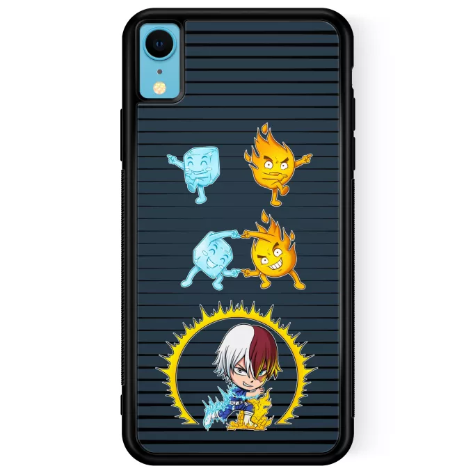 Fodral för iPhone XR Parodi My Hero Academia Shoto Todoroki