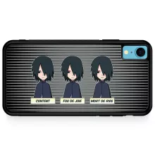 Coque Téléphone Portable Sasuke Uchiwa « Toujours aussi expressif... » – Parodie Naruto