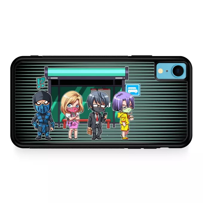 Custodia per iPhone XR Paoridia Mortal Kombat Sub-Zero