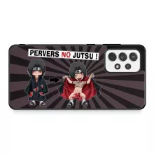 Coque Téléphone Portable Itachi Uchiwa « Pervers no Jutsu » – Parodie Naruto