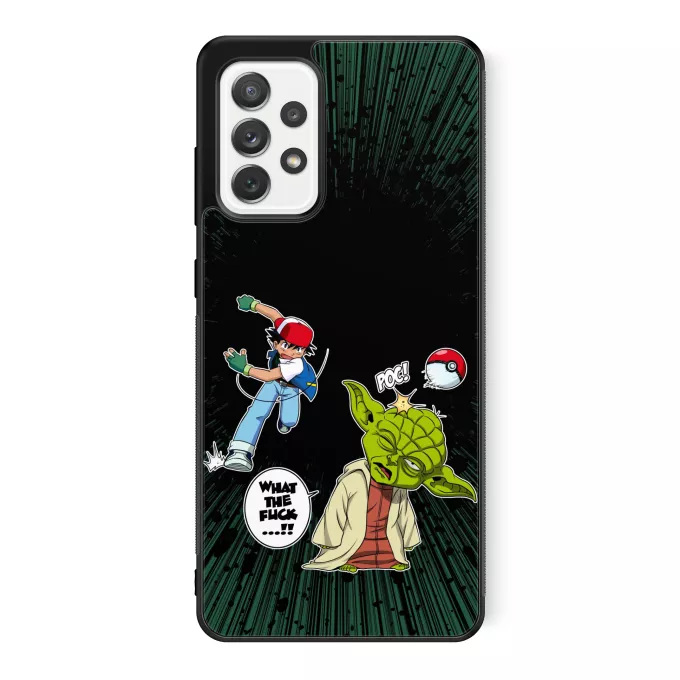 Estojo Samsung Galaxy A52 Paródia Pokémon Yoda e Ash Ketchum