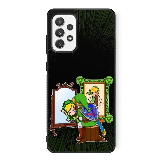 Estojo Samsung Galaxy A52 Paródia Zelda Link - Norman Rockwell style