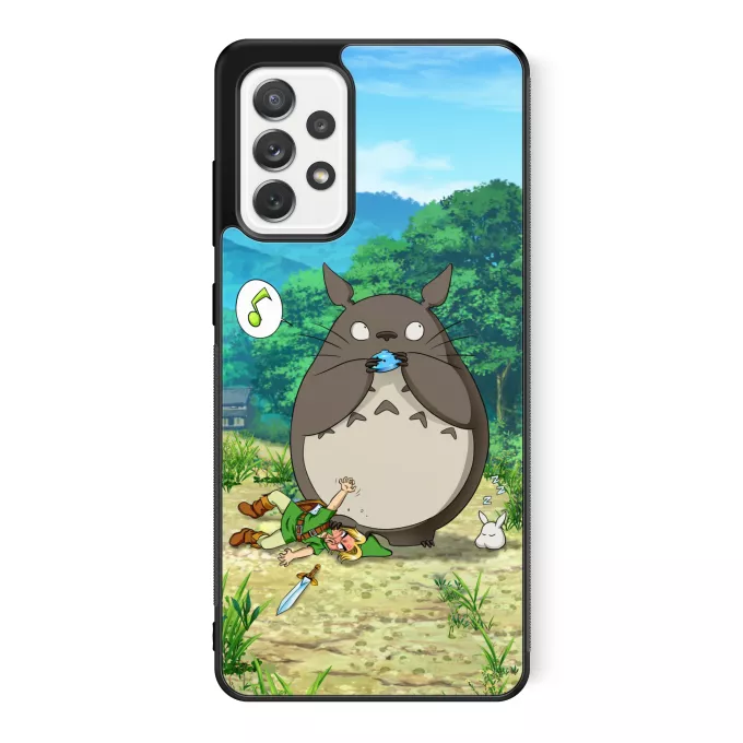 Fodral för Samsung Galaxy A52 Parodi Zelda Totoro och Link