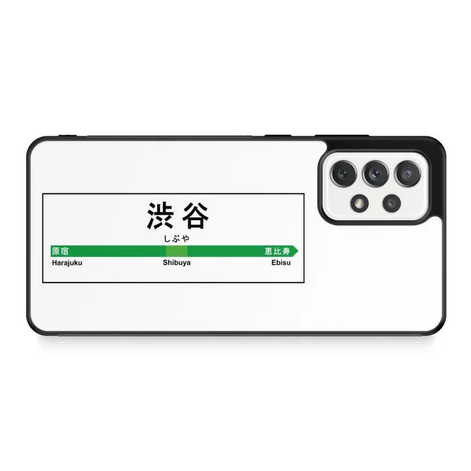 Coque pour téléphone portable Samsung Galaxy A52 Parodie Japon Gares Gare de Shibuya !