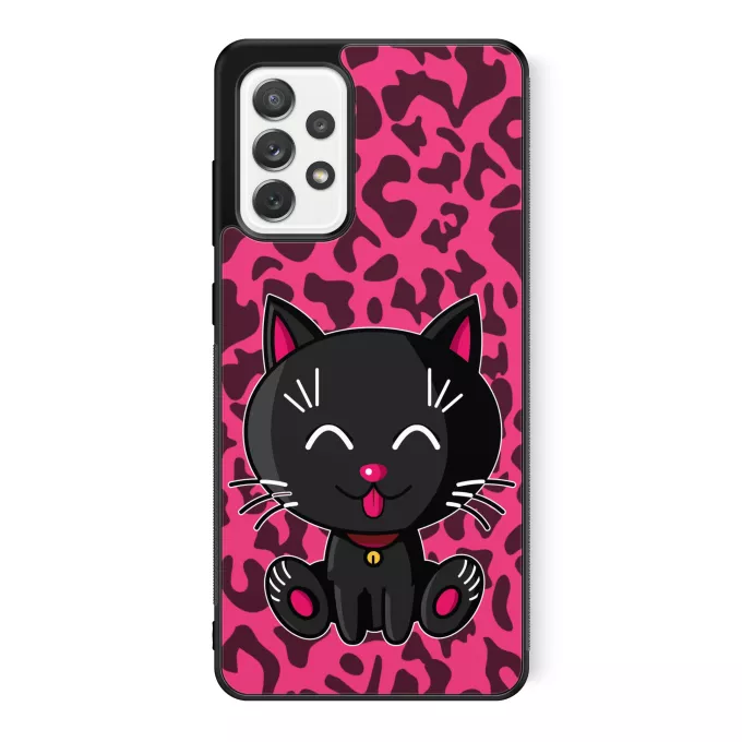 Coque pour téléphone portable Samsung Galaxy A52 Parodie Kawaii Baby Cats Kawaii Baby Cat (noir)