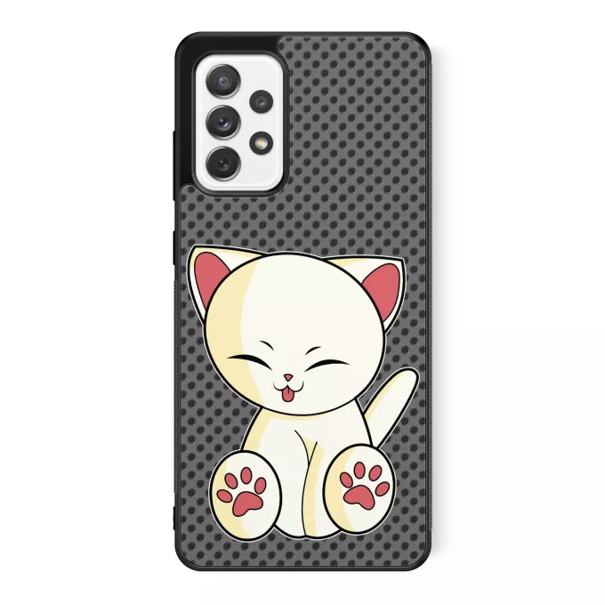 Coque pour téléphone portable Samsung Galaxy A52 Parodie Chatons Mignons Chaton Mignon Crème
