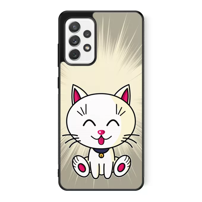 Coque pour téléphone portable Samsung Galaxy A52 Parodie Kawaii Baby Cats Kawaii Baby Cat (blanc)