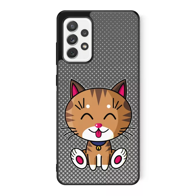 Coque pour téléphone portable Samsung Galaxy A52 Parodie Kawaii Baby Cats Kawaii Baby Cat (tigré)