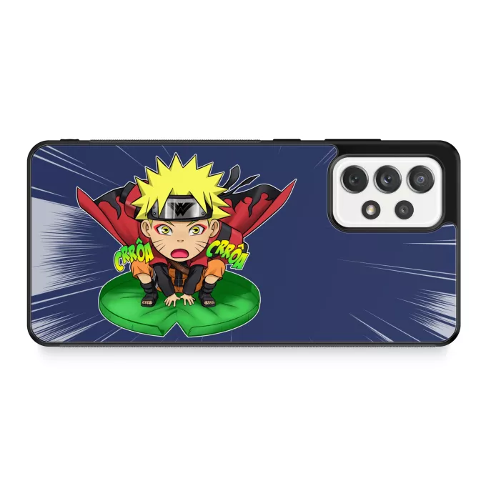 Coque pour téléphone portable Samsung Galaxy A52 Parodie Naruto Crôa Crôa No Jutsu !! - Naruto en Mode Sennin
