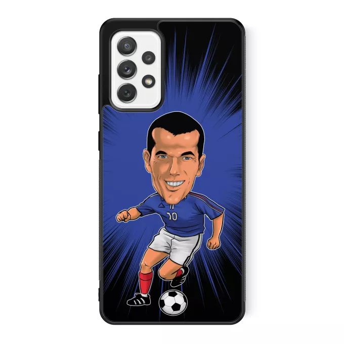 Coque pour téléphone portable Samsung Galaxy A52 Parodie Caricature de Stars Caricature SD Manga Stars Vol.8 ! - Caricature Stars - Zinedine Zidane