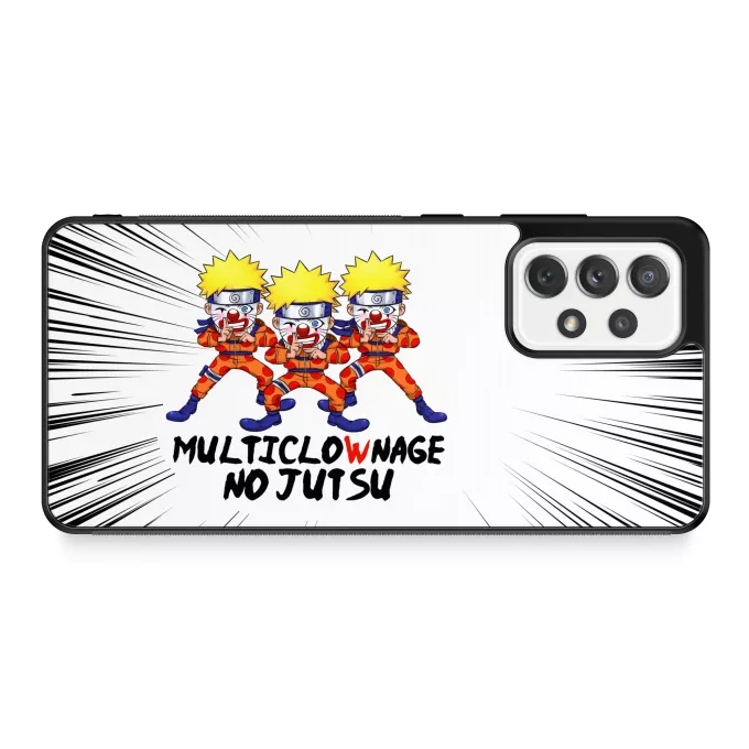 Coque pour téléphone portable Samsung Galaxy A52 Parodie Naruto Multiclownage No Jutsu !! - Naruto Multiclonage