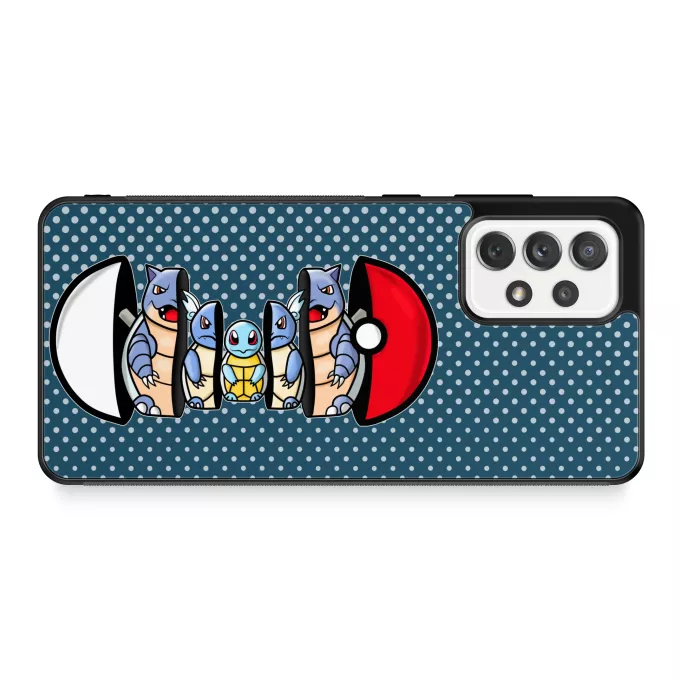 Fodral för Samsung Galaxy A52 Parodi Pokémon Squirtle, Wartortle och Blastoise