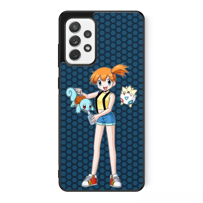 Fodral för Samsung Galaxy A52 Parodi Pokémon Togepi, Squirtle och Misty