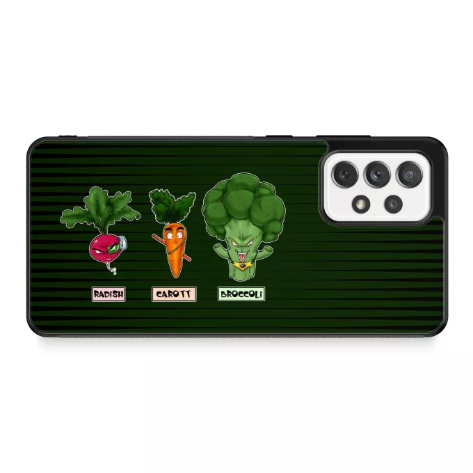 Samsung Galaxy A52 Phone Case Parody of Dragon Ball Z - DBZ Son Goku, Broly and Vegeta