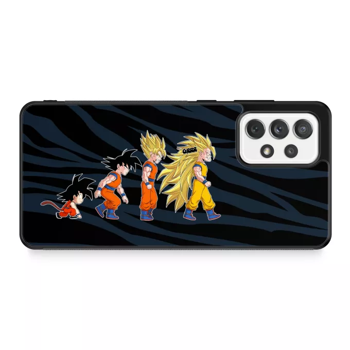 Estojo Samsung Galaxy A52 Paródia Dragon Ball Z - DBZ Son Goku - A Teoria da Evolução Saiyajin