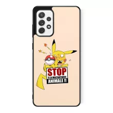 Coque Téléphone Portable Pikachu « Stop à la Maltraitance animale !! » – Parodie Pokémon