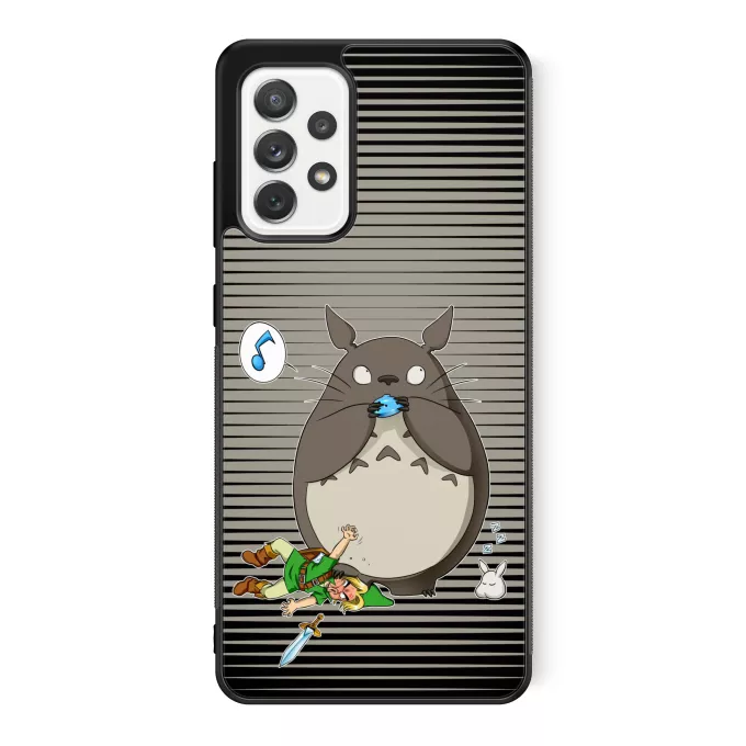 Estojo Samsung Galaxy A52 Paródia Zelda Link e Totoro