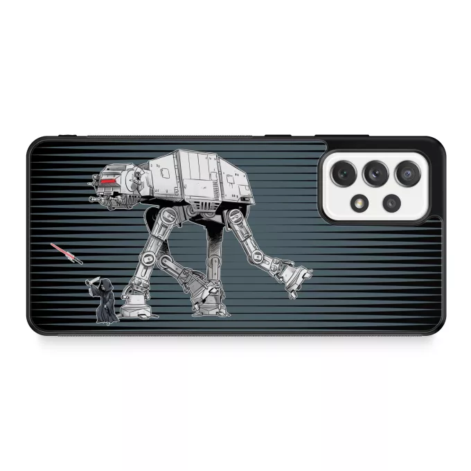Custodia per Samsung Galaxy A52 Paoridia Star Wars Palpatine aka Darth Sidious e il suo AT-AT cane robot