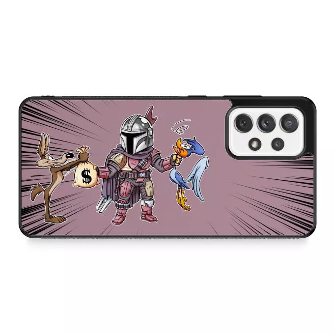 Fodral för Samsung Galaxy A52 Parodi Stjärnornas krig En Mandalorian aka Din Djarin,Gråben och Hjulben