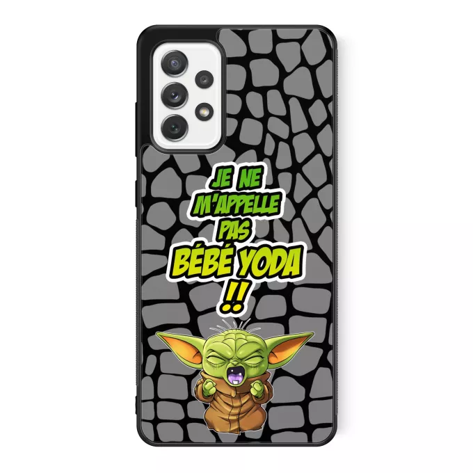Coque pour téléphone portable Samsung Galaxy A52 Parodie Star Wars Un cri du coeur et avec force ! - Grogu, Bébé Yoda, Baby Yoda