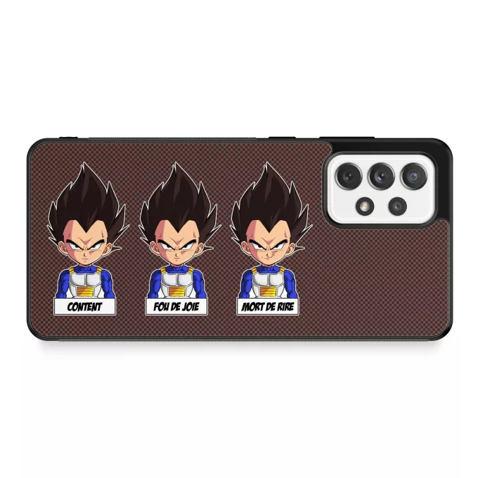 Coque pour téléphone portable Samsung Galaxy A52 Parodie Dragon Ball Z - DBZ Un jeu d'acteur de niveau princier - Végéta
