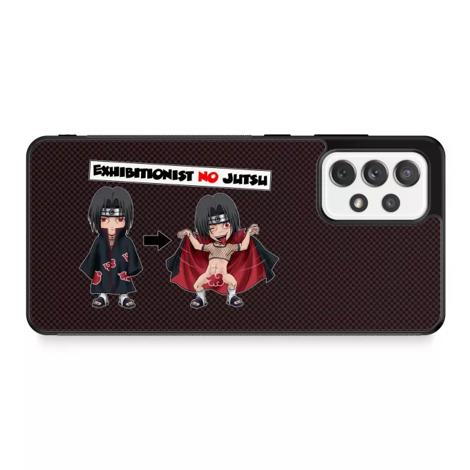 Samsung Galaxy A52 Handyhülle Parodie auf Naruto Itachi Uchiwa