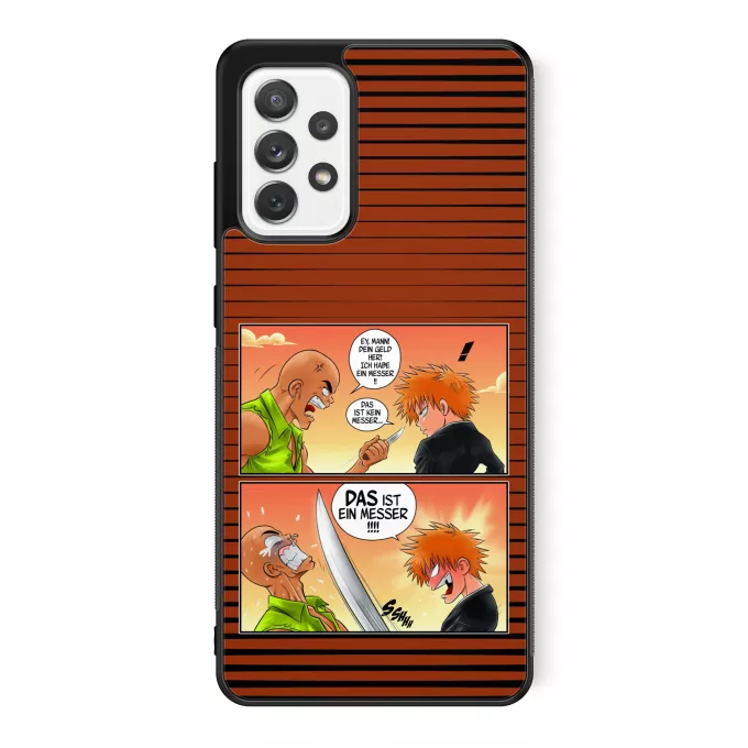 Samsung Galaxy A52 Handyhülle Parodie auf Bleach Ichigo Kurosaki und Crocodile Dundee